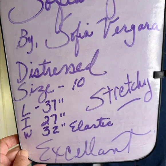 Sofa Jeans by Sofia Vergara Style Rosa Curvy Ankle Size 10 Slightly Distressed - Picture 8 of 8